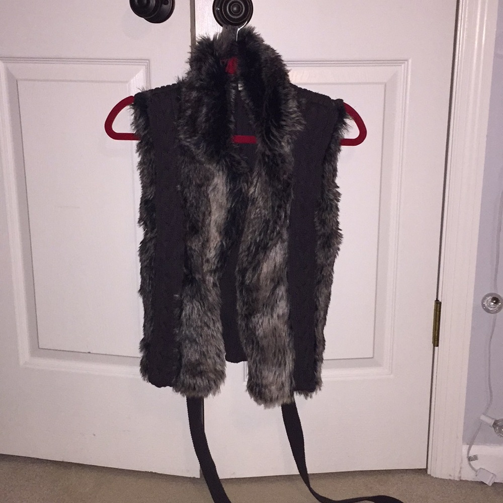 fur vest
